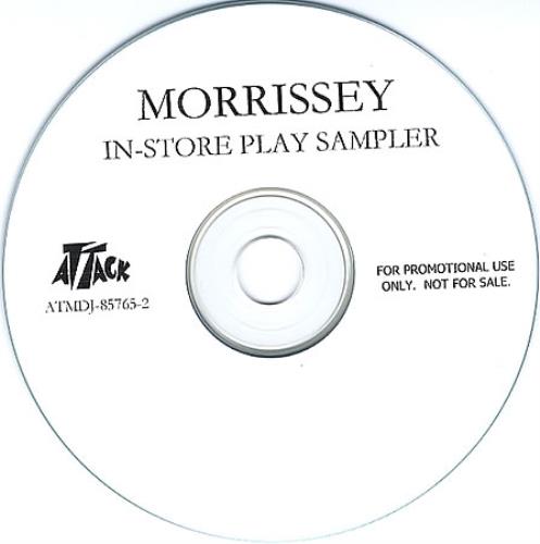 Morrissey In-Store Play Sampler CD-R acetate US MORCRIN365669