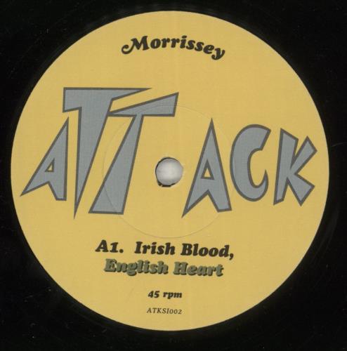 Morrissey Irish Blood, English Heart 7" vinyl single (7 inch record / 45) UK MOR07IR280158