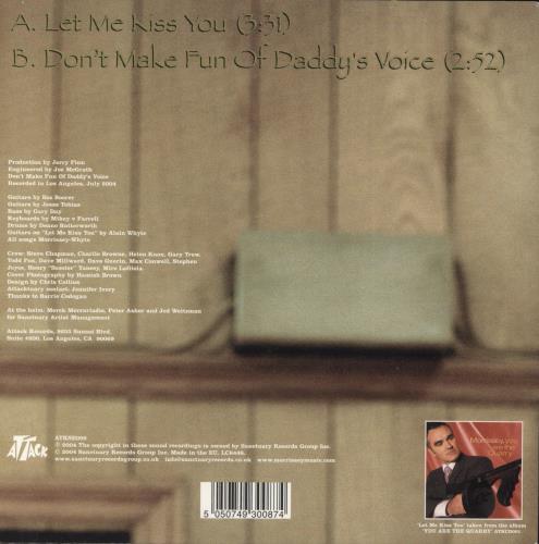 Morrissey Let Me Kiss You 7" vinyl single (7 inch record / 45) UK MOR07LE306095