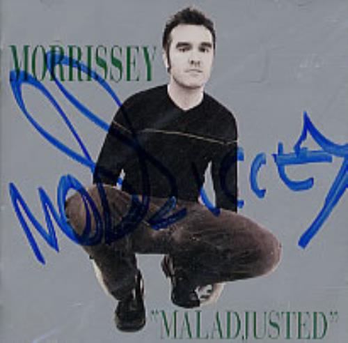Morrissey Maladjusted - Autographed CD album (CDLP) UK MORCDMA233697
