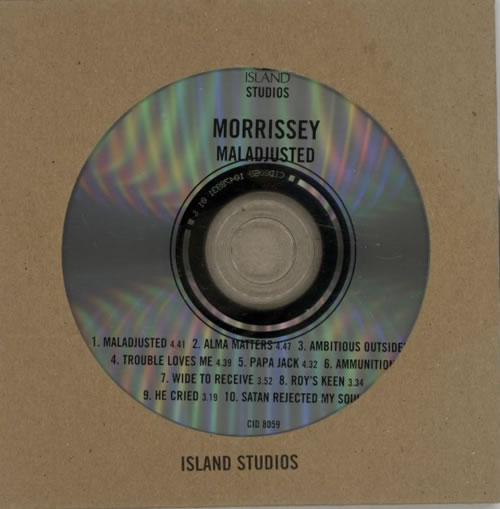 Morrissey Maladjusted CD album (CDLP) UK MORCDMA91942