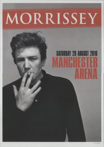 Morrissey Manchester Arena - August 2016 poster UK MORPOMA684330