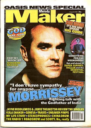 Morrissey Melody Maker magazine UK MORMAME296279