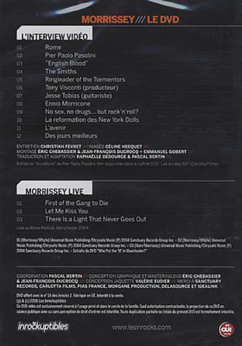 Morrissey Morrissey DVD French MORDDMO377706