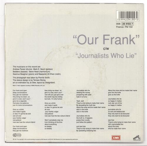 Morrissey Our Frank 7" vinyl single (7 inch record / 45) German MOR07OU670168