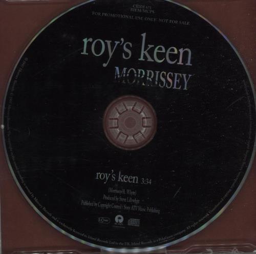 Morrissey Roy's Keen CD single (CD5 / 5") UK MORC5RO95400