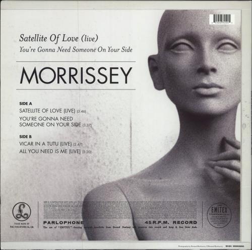 Morrissey Satellite Of Love (Live) 12" vinyl single (12 inch record / Maxi-single) UK MOR12SA780306