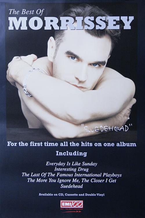 Morrissey Suedehead: The Best Of poster UK MORPOSU514083