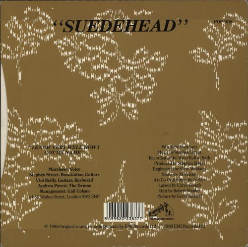 Morrissey Suedehead 7" vinyl single (7 inch record / 45) UK MOR07SU03875
