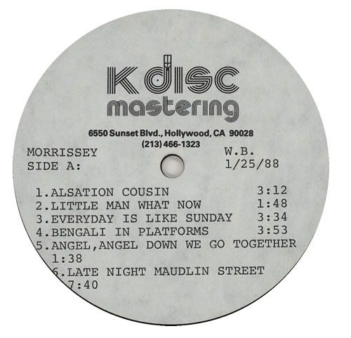 Morrissey Viva Hate acetate US MORATVI573285