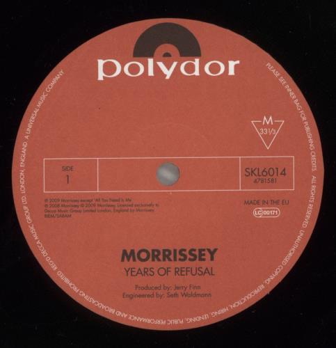 Morrissey Years Of Refusal vinyl LP album (LP record) UK MORLPYE460832