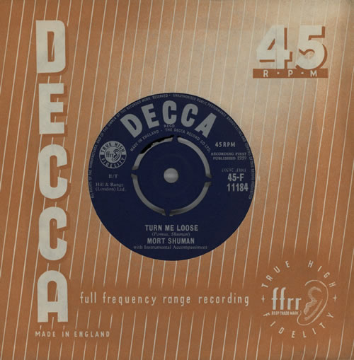 Mort Shuman Turn Me Loose 7" vinyl single (7 inch record / 45) UK NRR07TU571017