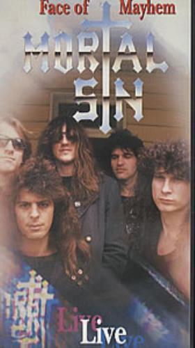 Mortal Sin Face Of Mayhem video (VHS or PAL or NTSC) UK MDFVIFA315166