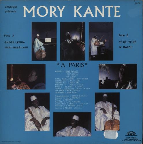 Mory Kante A Paris vinyl LP album (LP record) French YKALPAP881287