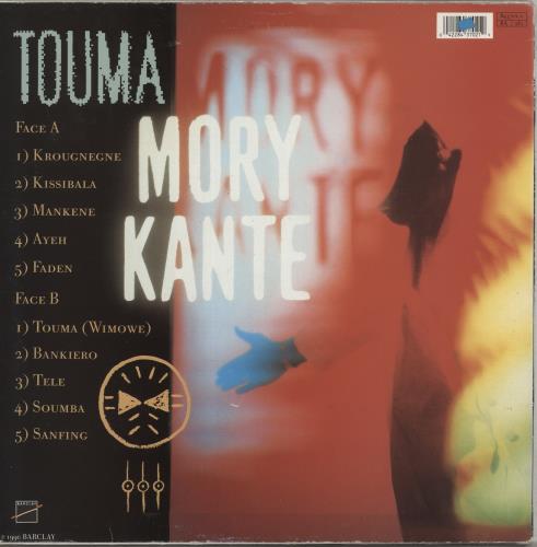 Mory Kante Touma vinyl LP album (LP record) French YKALPTO881669