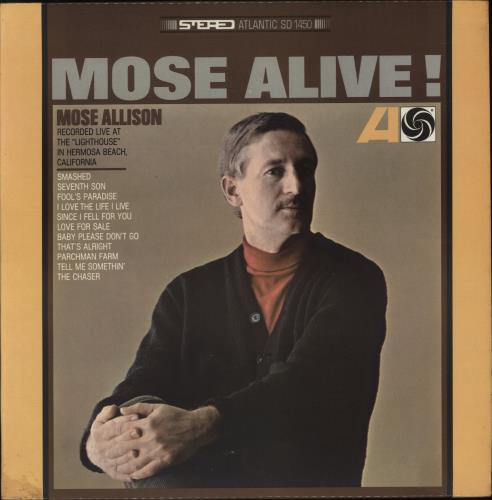 Mose Allison Mose Alive! vinyl LP album (LP record) US AM3LPMO871351