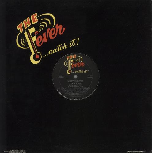 Most Wanted Calm Down 12" vinyl single (12 inch record / Maxi-single) US 9X212CA869000
