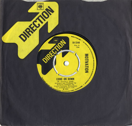 Motivation (60s) Come On Down 7" vinyl single (7 inch record / 45) UK NX507CO591313