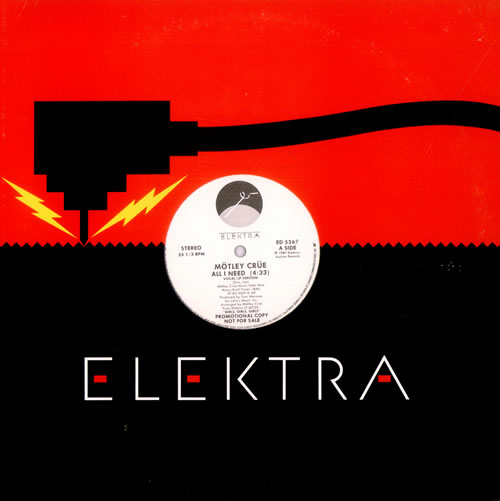 Motley Crue All I Need 12" vinyl single (12 inch record / Maxi-single) US CRU12AL00954