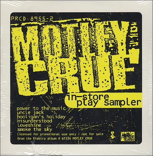 Motley Crue Instore Play Sampler CD album (CDLP) US CRUCDIN29455