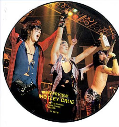 Motley Crue Interview picture disc LP (vinyl picture disc album) UK CRUPDIN258629