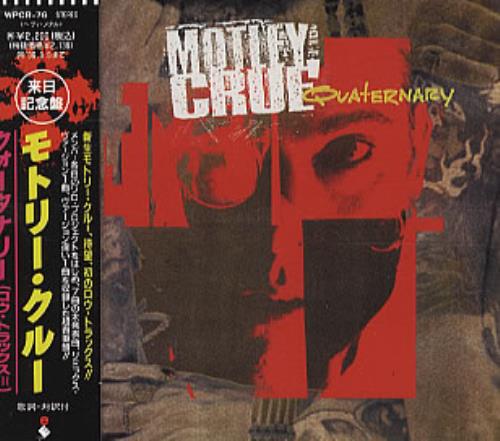 Motley Crue Quaternary CD album (CDLP) Japanese CRUCDQU172399
