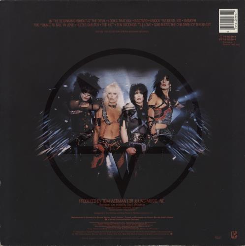 Motley Crue Shout At The Devil - 1st - VG vinyl LP album (LP record) German CRULPSH838908