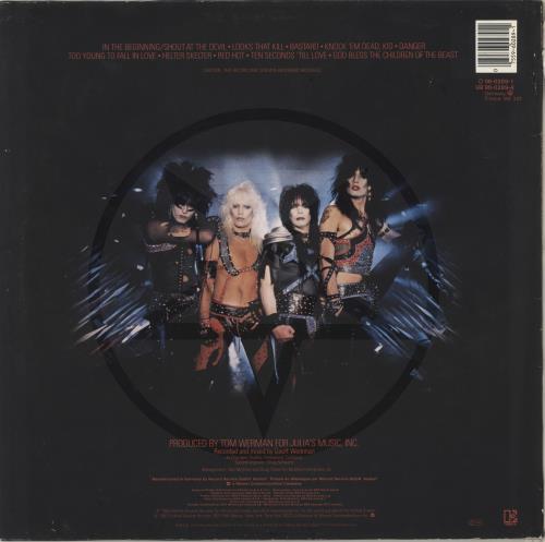 Motley Crue Shout At The Devil vinyl LP album (LP record) German CRULPSH719165
