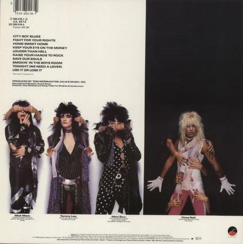 Motley Crue Theatre Of Pain vinyl LP album (LP record) UK CRULPTH423107
