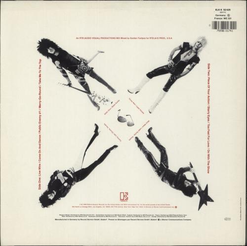 Motley Crue Too Fast For Love - EX vinyl LP album (LP record) German CRULPTO867920