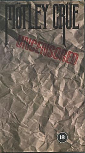 Motley Crue Uncensored video (VHS or PAL or NTSC) German CRUVIUN10595