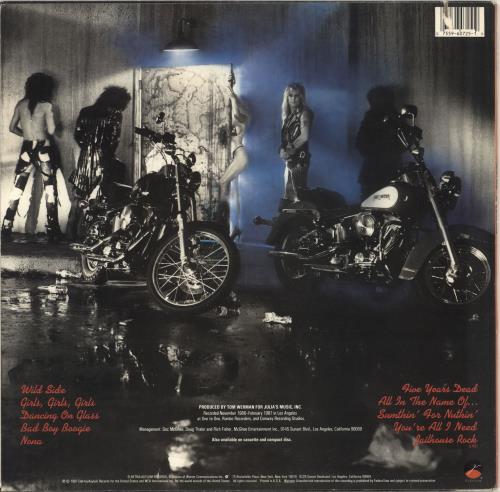 Motley Crue Girls Girls Girls Us Vinyl Lp Album Lp Record 7031