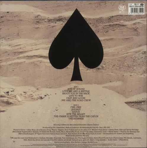 Motorhead Ace Of Spades - Red vinyl LP album (LP record) UK MOTLPAC687093