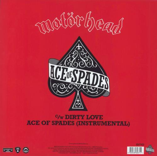 Motorhead Ace Of Spades - RSD 2020 - Red Vinyl 12" vinyl single (12 inch record / Maxi-single) UK MOT12AC829035