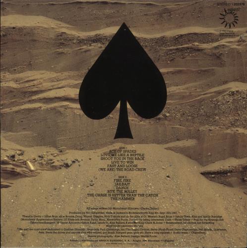 Motorhead Ace Of Spades - VG vinyl LP album (LP record) Spanish MOTLPAC889363