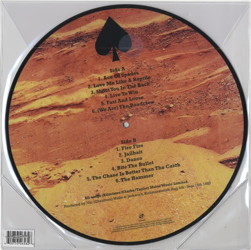 Motorhead Ace Of Spades picture disc LP (vinyl picture disc album) UK MOTPDAC518615