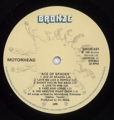 Motorhead Ace Of Spades vinyl LP album (LP record) Swedish MOTLPAC891837