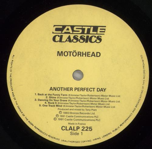 Motorhead Another Perfect Day - EX vinyl LP album (LP record) UK MOTLPAN883772