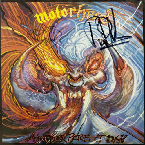 Motorhead Another Perfect Day - Fully Autographed vinyl LP album (LP record) UK MOTLPAN861845