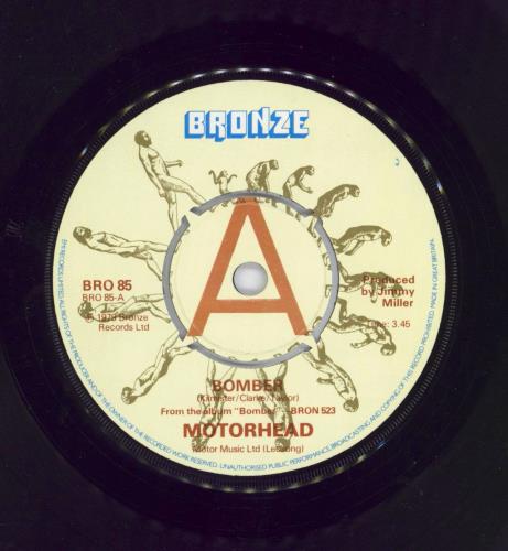 Motorhead Bomber - A Label 7" vinyl single (7 inch record / 45) UK MOT07BO783141