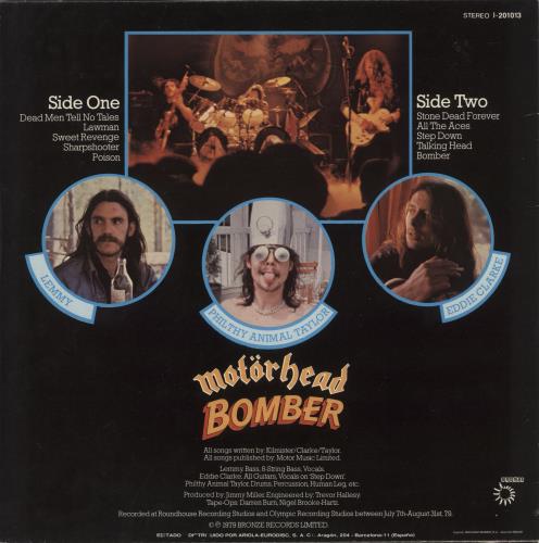 Motorhead Bomber vinyl LP album (LP record) Spanish MOTLPBO889481