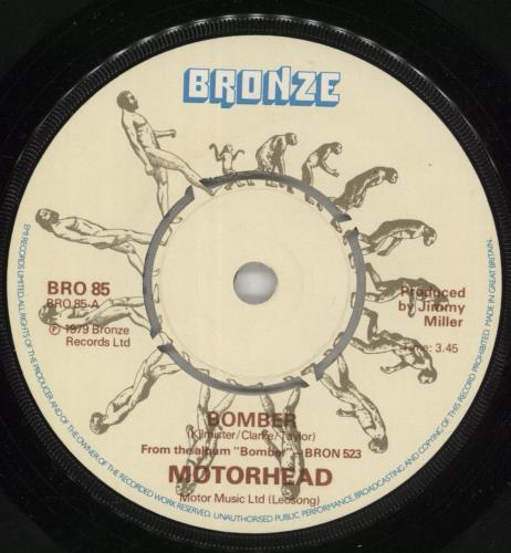 Motorhead Bomber 7" vinyl single (7 inch record / 45) UK MOT07BO89215