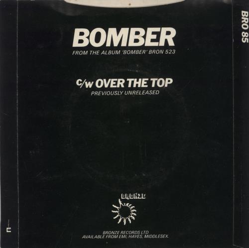 Motorhead Bomber 7" vinyl single (7 inch record / 45) UK MOT07BO89215