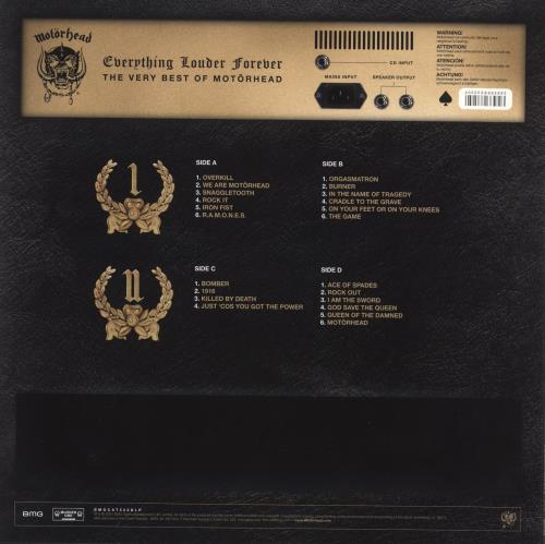 Motorhead Everything Louder Forever 2-LP vinyl record set (Double LP Album) UK MOT2LEV865263