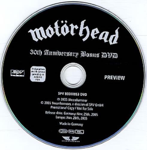 Motorhead Inferno promo DVD-R German MOTDRIN346743