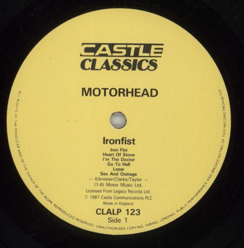 Motorhead Iron Fist vinyl LP album (LP record) UK MOTLPIR391499