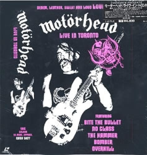 Motorhead Live In Toronto laserdisc / lazerdisc Japanese MOTLZLI176064