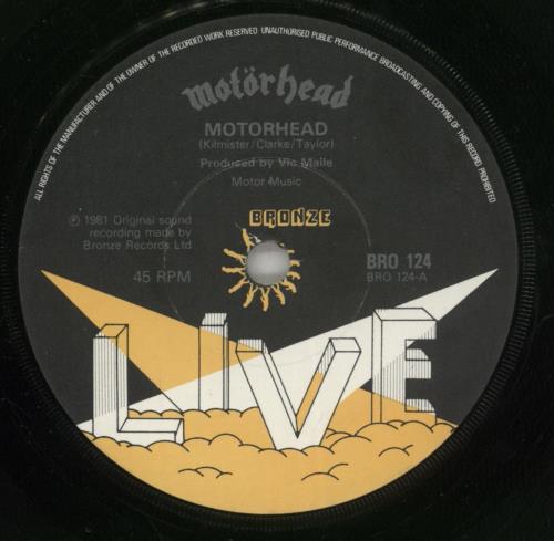 Motorhead Motorhead - Live + Sleeve 7" vinyl single (7 inch record / 45) UK MOT07MO86803