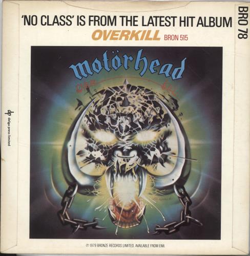 Motorhead No Class - Philthy Animal Taylor 7" vinyl single (7 inch record / 45) UK MOT07NO415036