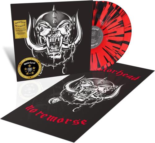 Motorhead No Remorse - Red & Black Splatter Vinyl + Poster - Sealed 2-LP vinyl record set (Double LP Album) UK MOT2LNO873291